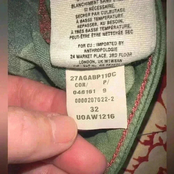 Anthropologie Pilcro & the Letterpress stet size 32 loden green jean. - Picture 14 of 15